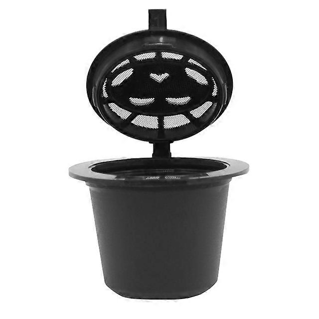 1PCS Reusable Coffee Capsules Cup With Spoon Brush Black Refillable Coffee Capsule Refilling Filter Coffeeware Gift