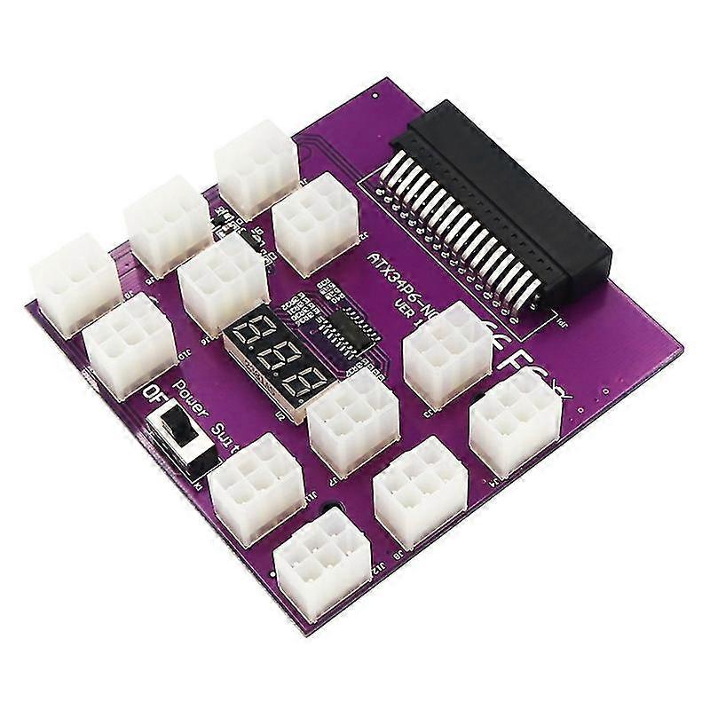 Version Power Supply Breakout Board With 12 Pcs Atx 6pin Power