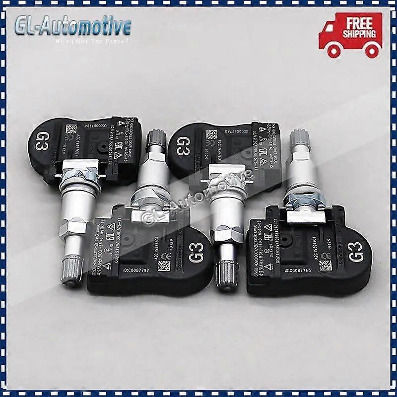 Motor Vehicle Sensors 4PCS BDEL37140 TPMS 433MHZ Tire Pressure Sensor for Mazda 2 CX-9 Mazda 3 MX-5 CX-30 CX-5 B-Hatch Mazda 5 BHB637140 Fiat 124