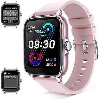 Älykello mit Telefonfunktion Damen,1,7" kosketusnäyttö Fitness Tracker Schrittzhler Uhr mit Whatsapp Funktion fr iOS Android,Fitnessuhr Sportuhr Armban