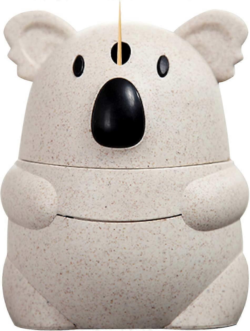 Pop-Up Toothpick Holder, Automatic Toothpick Dispenser, Toothpick Storage Box (Koala)