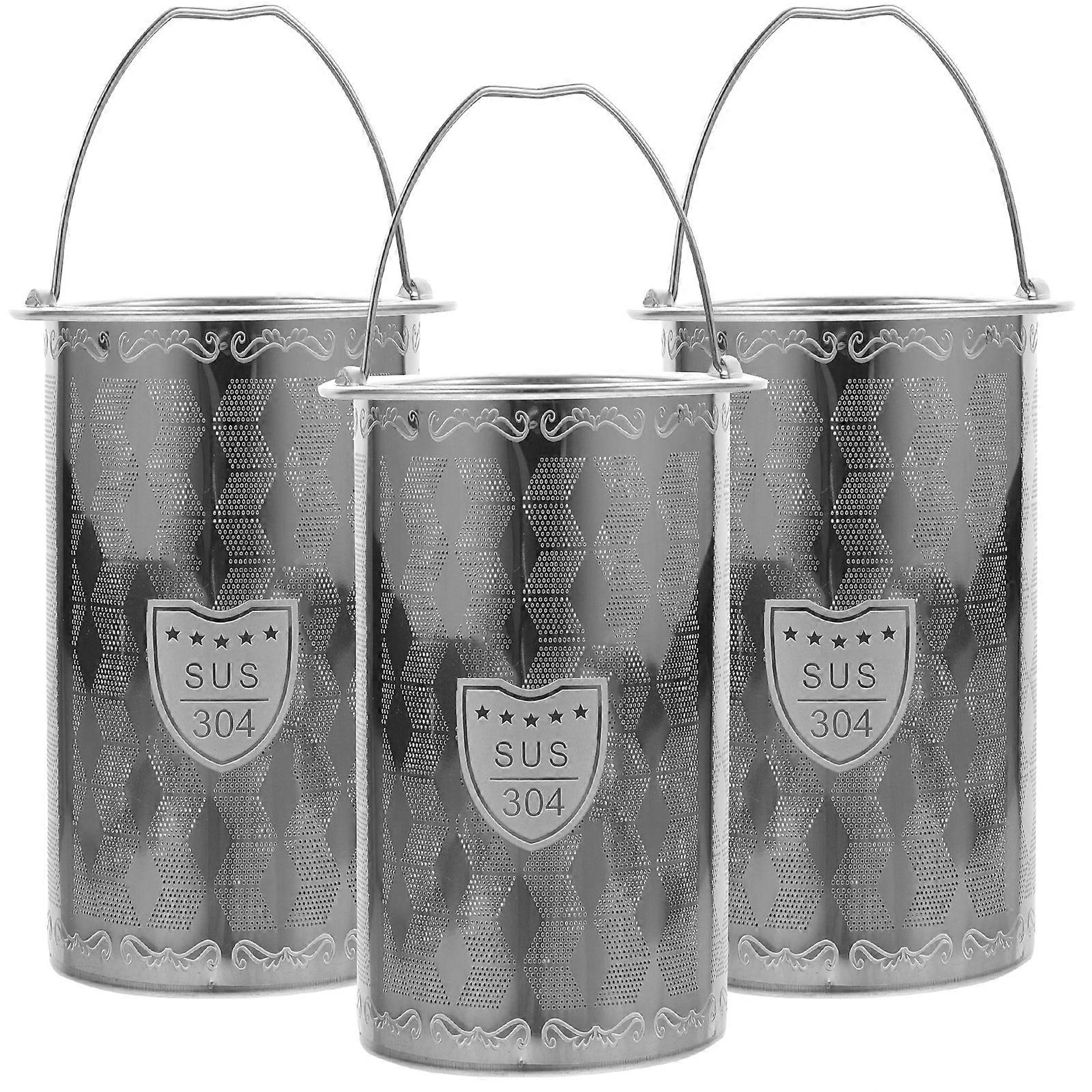 3Pcs Stainless Tea Strainer Insert Tea Infuser Tea Pot Accessories Tea Filter Mesh