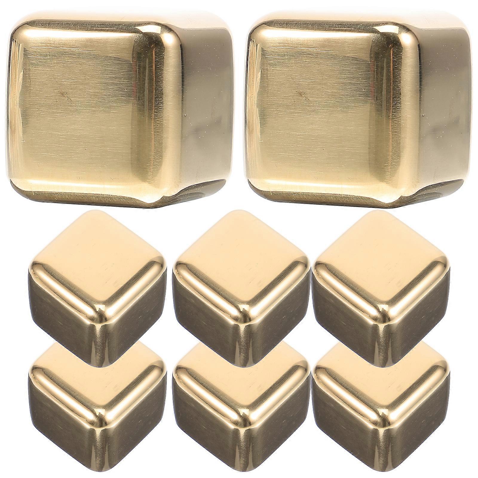 8Pcs Stainless Steel Ice Cubes Reusable Ice Cubes Whiskey Stones Ice Cube Stones Whisky Ice Cubes Stones