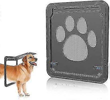 ペットドア猫マイクロチップペットドアドア大型犬用ペットドアスクリーンドア4ウェイロック用ペットドア