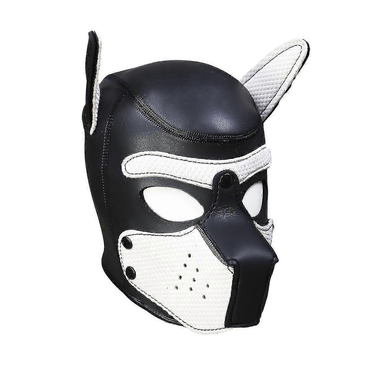 Role-playing  Dog Mask Role-playing Full Head With Mask#white
