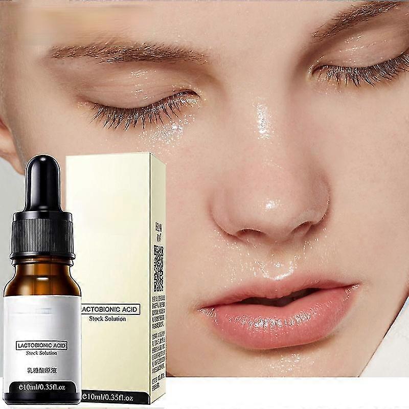 3Pcs Zero Pore Instant Perfection Serum Lactobionic Acid Face Solution Serum Minimize Pores Oil-Control Whitening Anti-Wrinkle