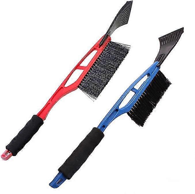 Ice Scr With Brush Car Creen Removal 2 In 12pcs- Red