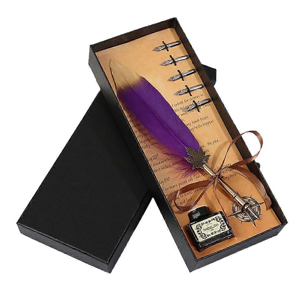 Retro Dip Pen 5 Pen Nibs Excellent Retro Calligraphy Pen Set Exquisite Gift