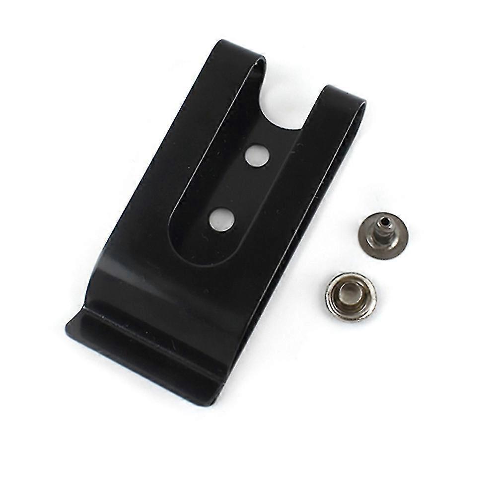 10pcs 56x25mm Double Holes Metal Spring Belt Sheath Clip Clasp Buckles Acessórios com 8mm Cap Stu