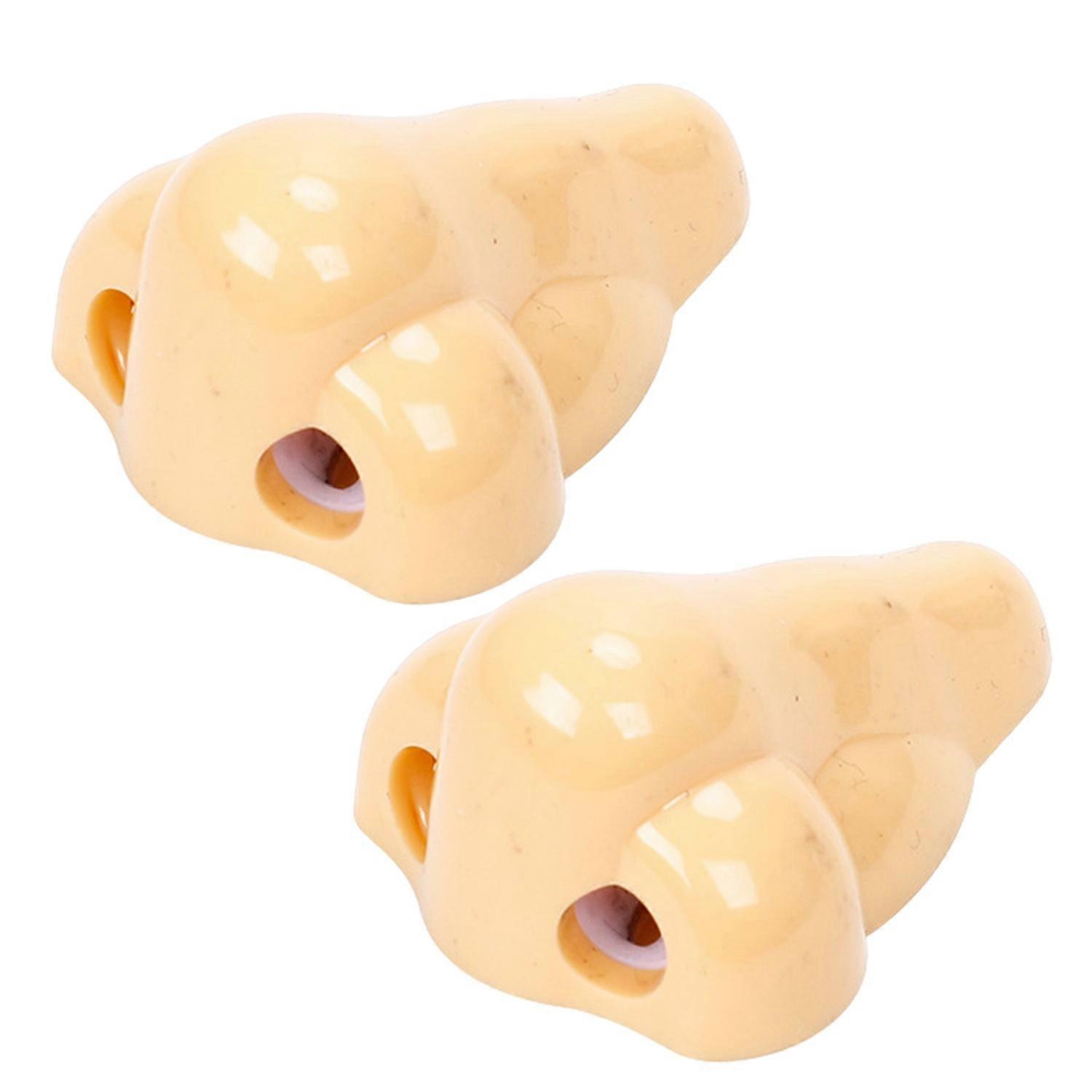2Pcs Funny Nose Pencil Sharpeners Realistic Looking Compact Size Portable Novelty Pen Sharpener