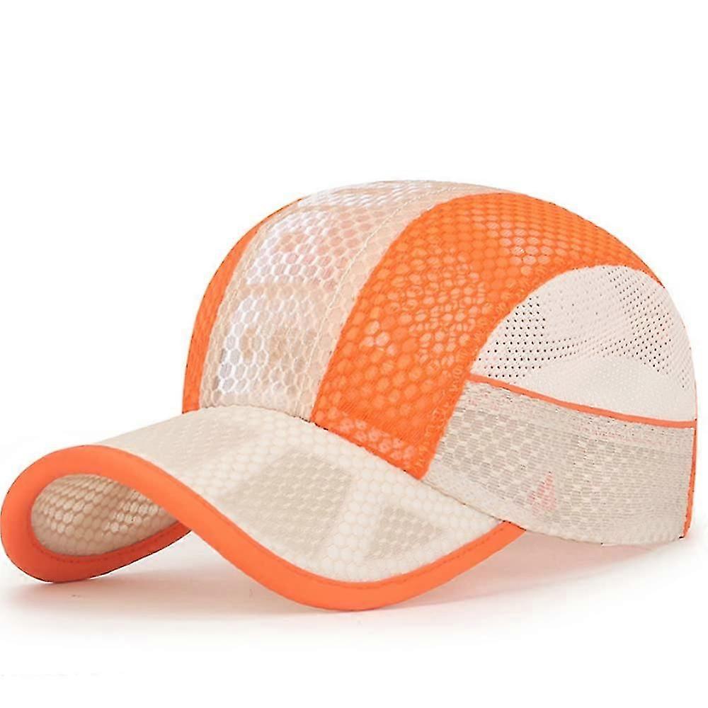 Children's Baseball Cap Mesh Cap Adjustable Trucker Cap Breathable Anti-UV PeakedSummer Sun Capblue