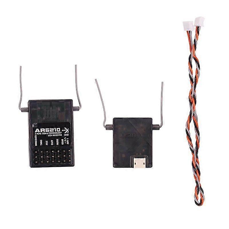 AR6210 DSMX 2.4G 6 Channel Receiver Receptor W Satellite for DSM2 DX6i DX7 DX8 AR9020 JR DSX7 DSX9 Airplane