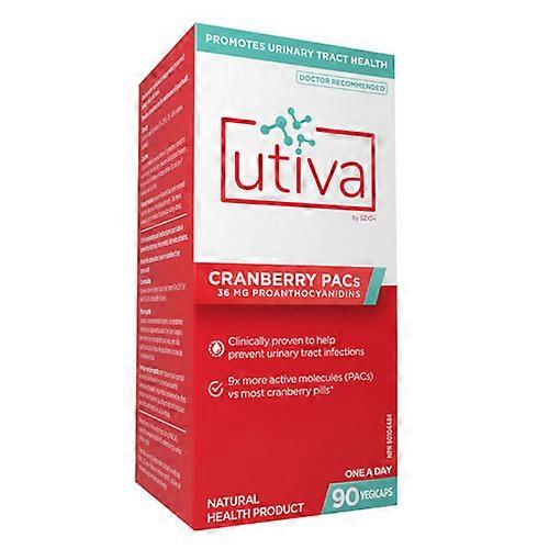 Utiva Cranberry PACs, 90 Caps (Pack of 2)