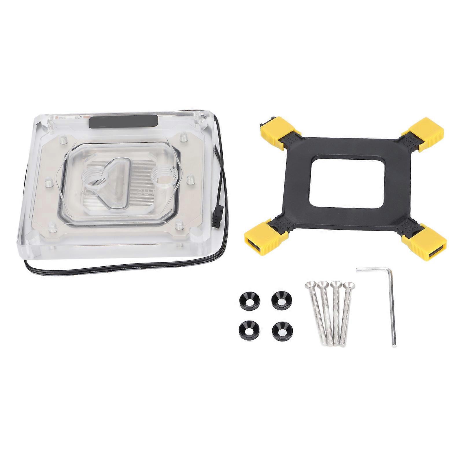 High Performance CPU Water Block Anticorrosion Efficient Heat Dissipation RGB Cooling