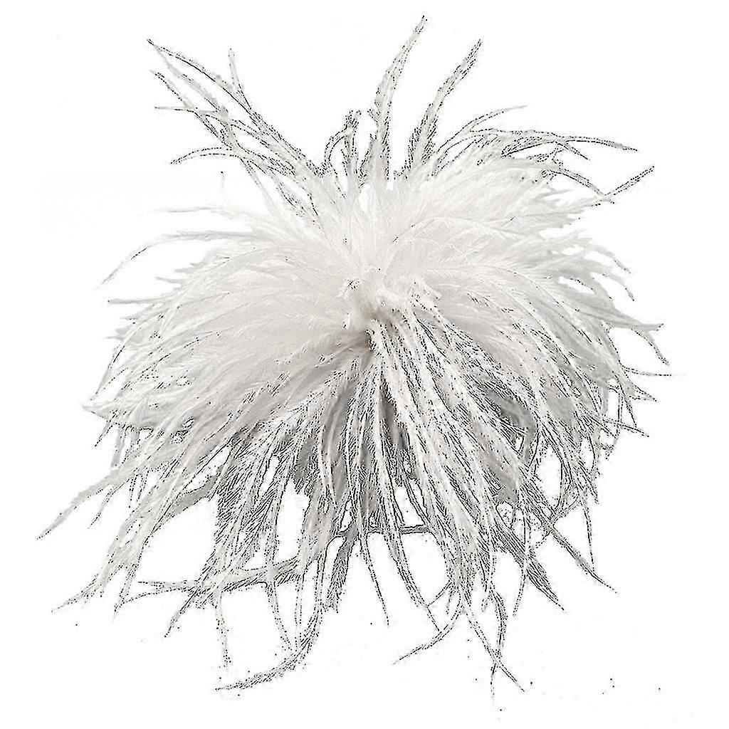 Fjer Broche fjer Corsages Klud dekorationer Struds fjer materiale