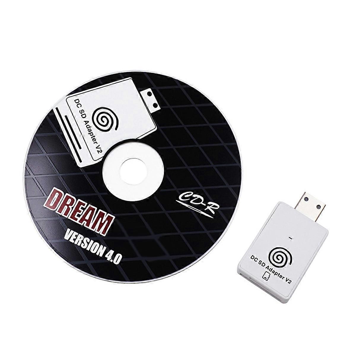 For SD Card Reader for Dreamcast Dreamshell V4.0 TF Card Game Player Adapter+CD with DreamShell Boot Loader