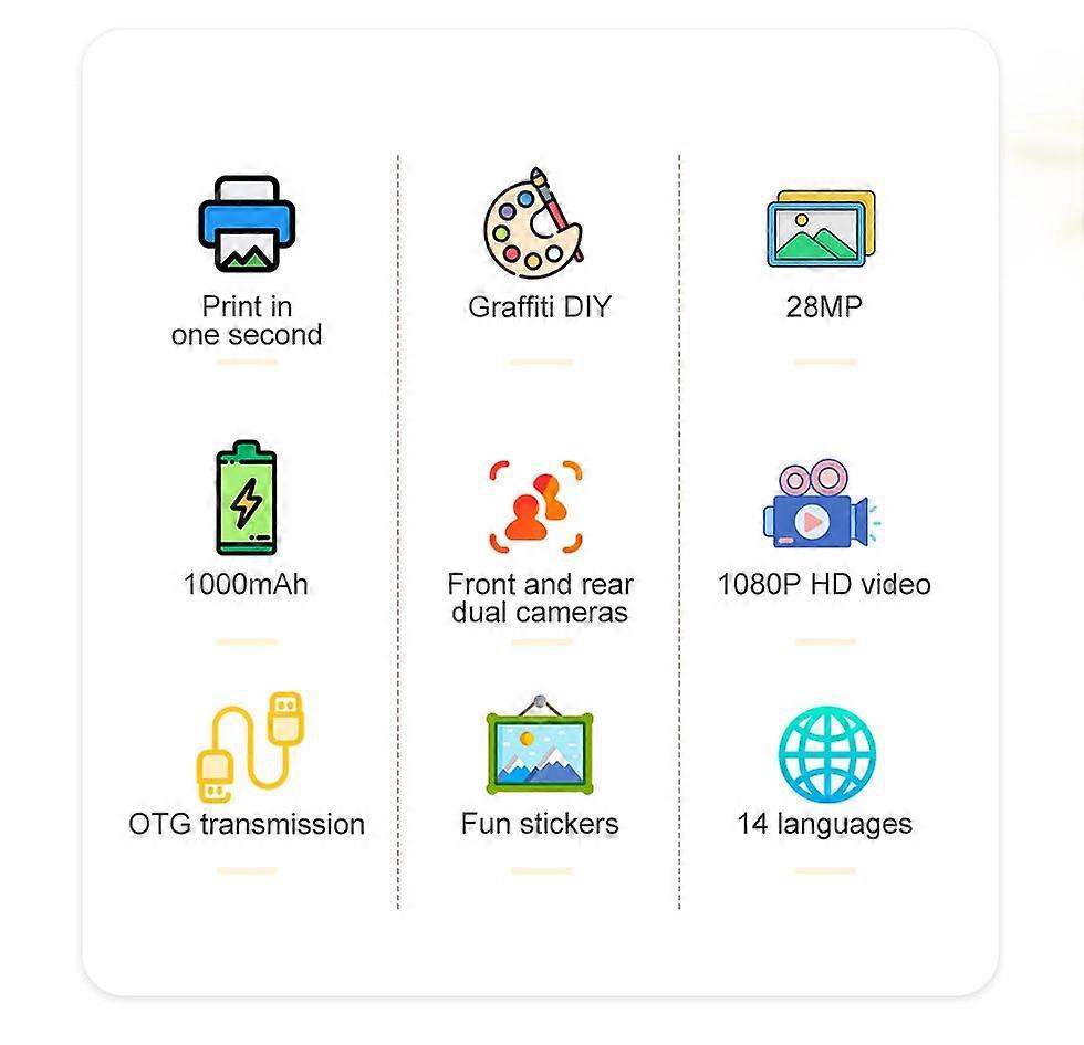 Kids Instant Camera Digital Camera Toy Camera Birthday Gift