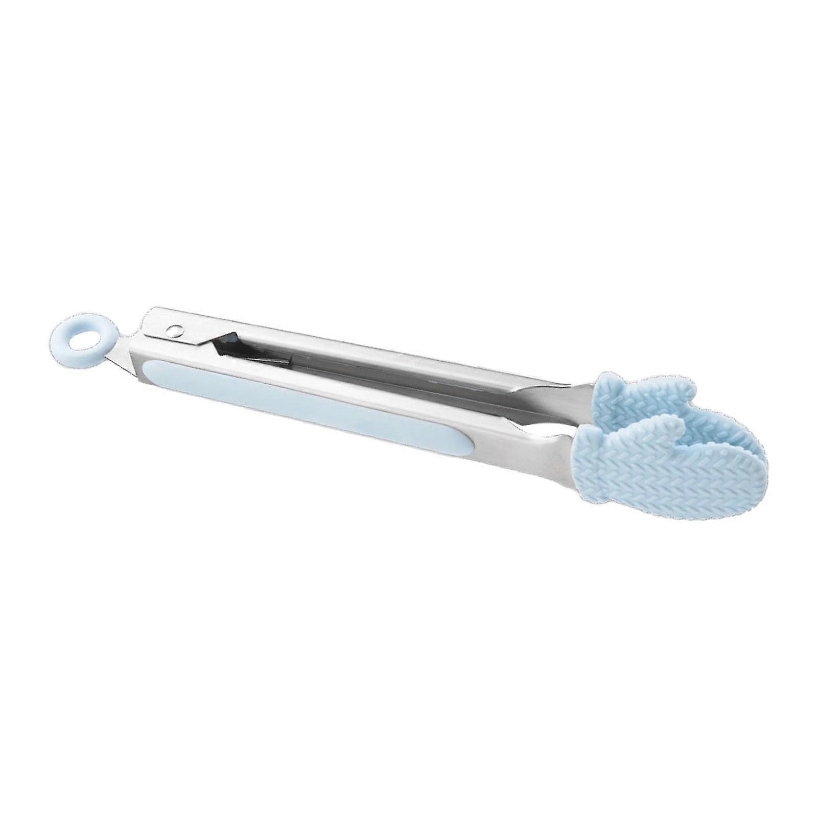 Silicone Food Tongs with Locking Buckle, Non-Slip Serving Tongs