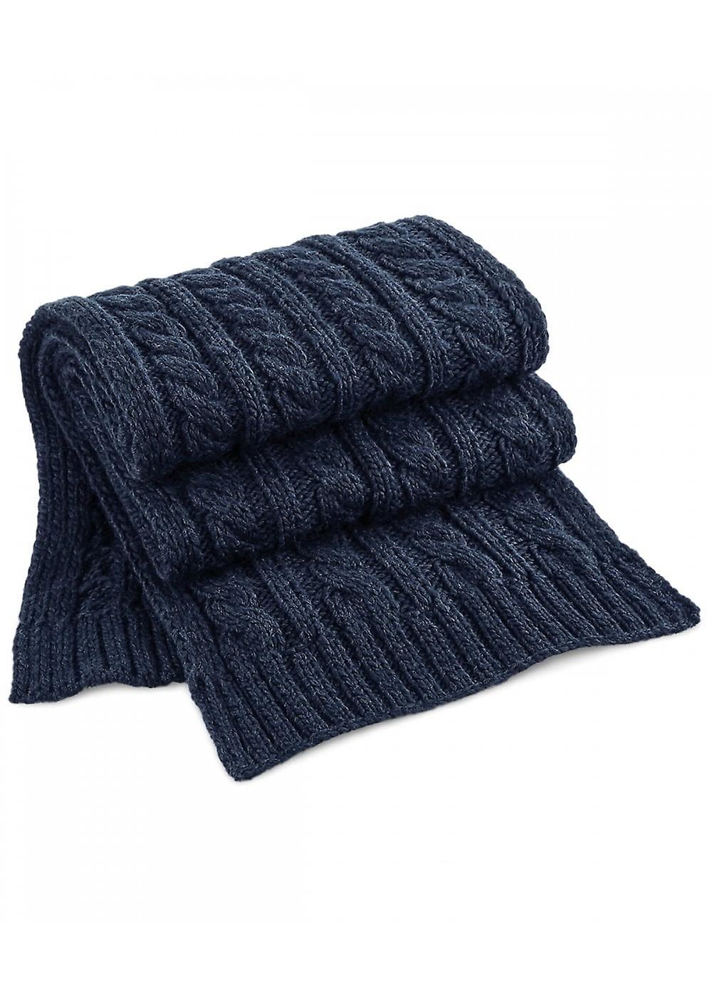 Women's Beechfield Cable Knit Melange Scarf B499