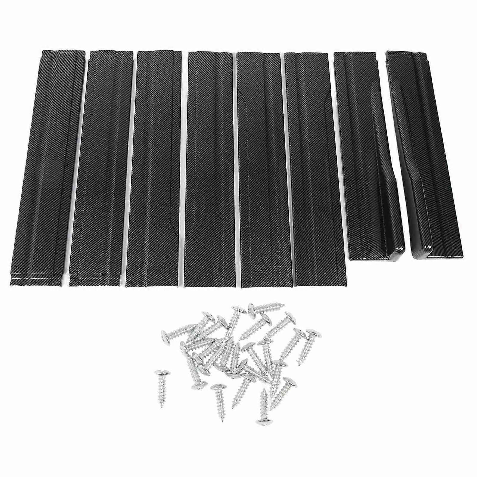 Gloss Black Car Side Skirt - 4 Section 218cm Universal Replacement for Accord