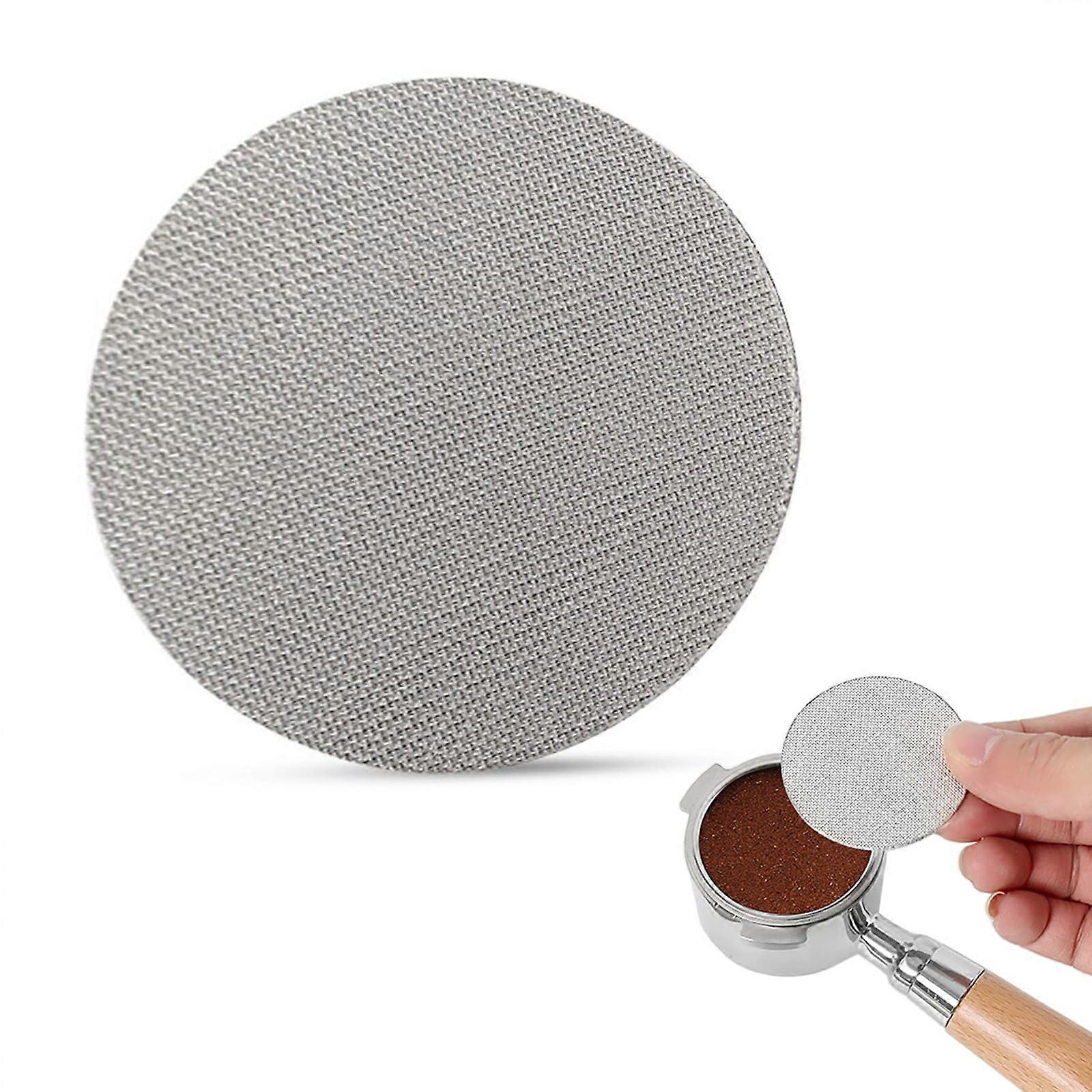 Espresso Puck Screen 53.5mm Stainless Steel Filter Reusable 150μm Mesh Portafilter Accessory 1.7mm Thickness