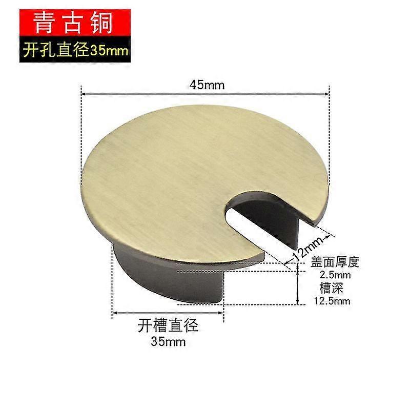 Desk Wire Hole Cover Computer Tidy Grommet Table Cable Outlet Port Surface Line Box Table Cable Hardware Zekai