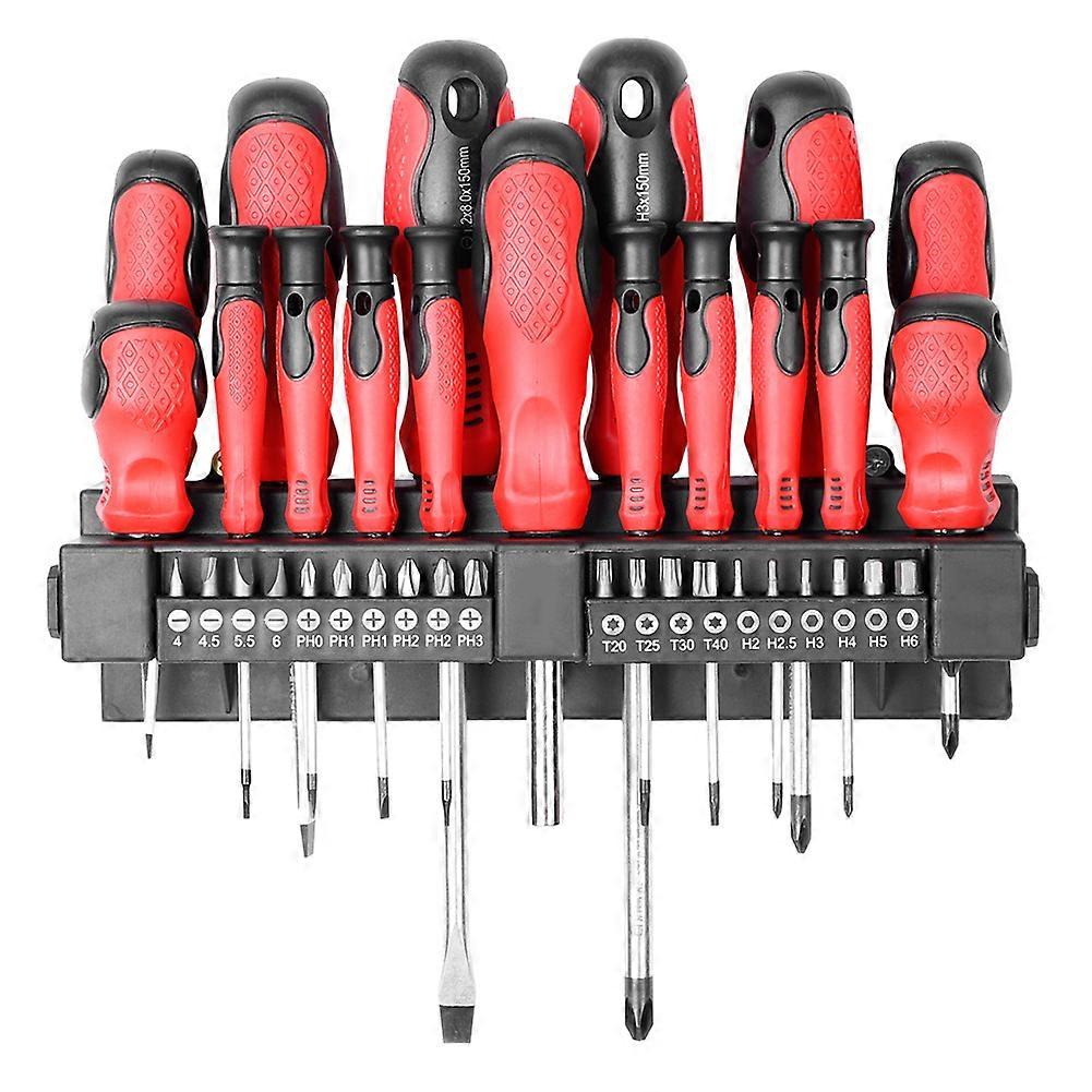 37-Piece Multi-Purpose Chrome Vanadium Steel Screwdriver and Screwdriver Bits Screw Repair Tool Set