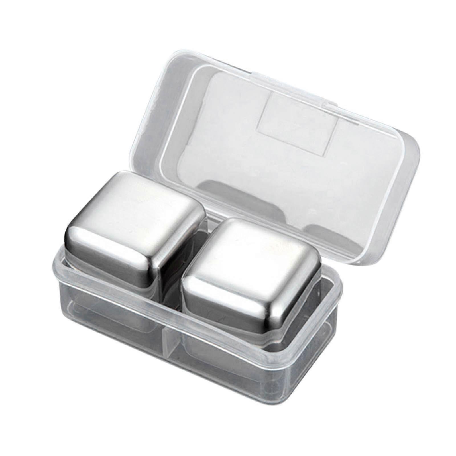 Whiskey Ice Stone Ice Wine Stone Reusable Stainless Steel Set Cool Cubes Wine Beer And All Drinks Reusable Multifunctional Boissons