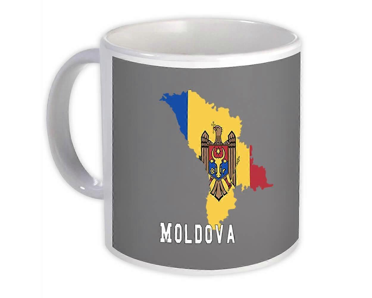 Gift Mug: Moldova Map Flag Country