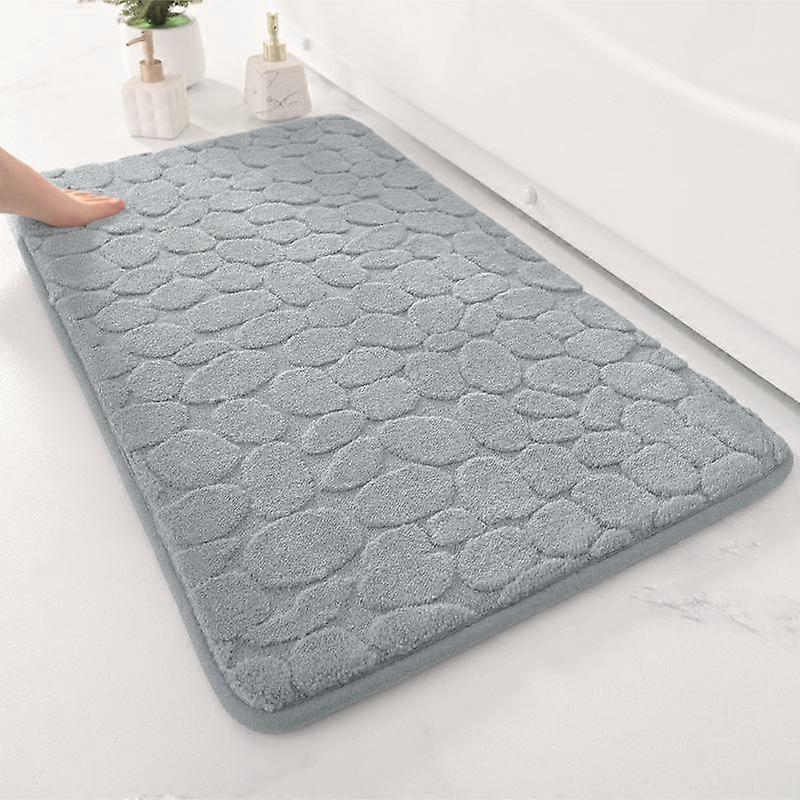 Fine velvet pebble embossed floor mat