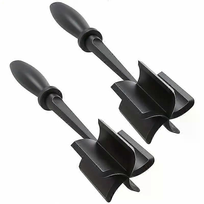 2pcs Meat Cutter Heat Resistant Meat Cutter with Non-slip Handle Nylon Meat Masher Multi-function Hamburger Chopper Beef Masher Non-stick Mixing Chopp