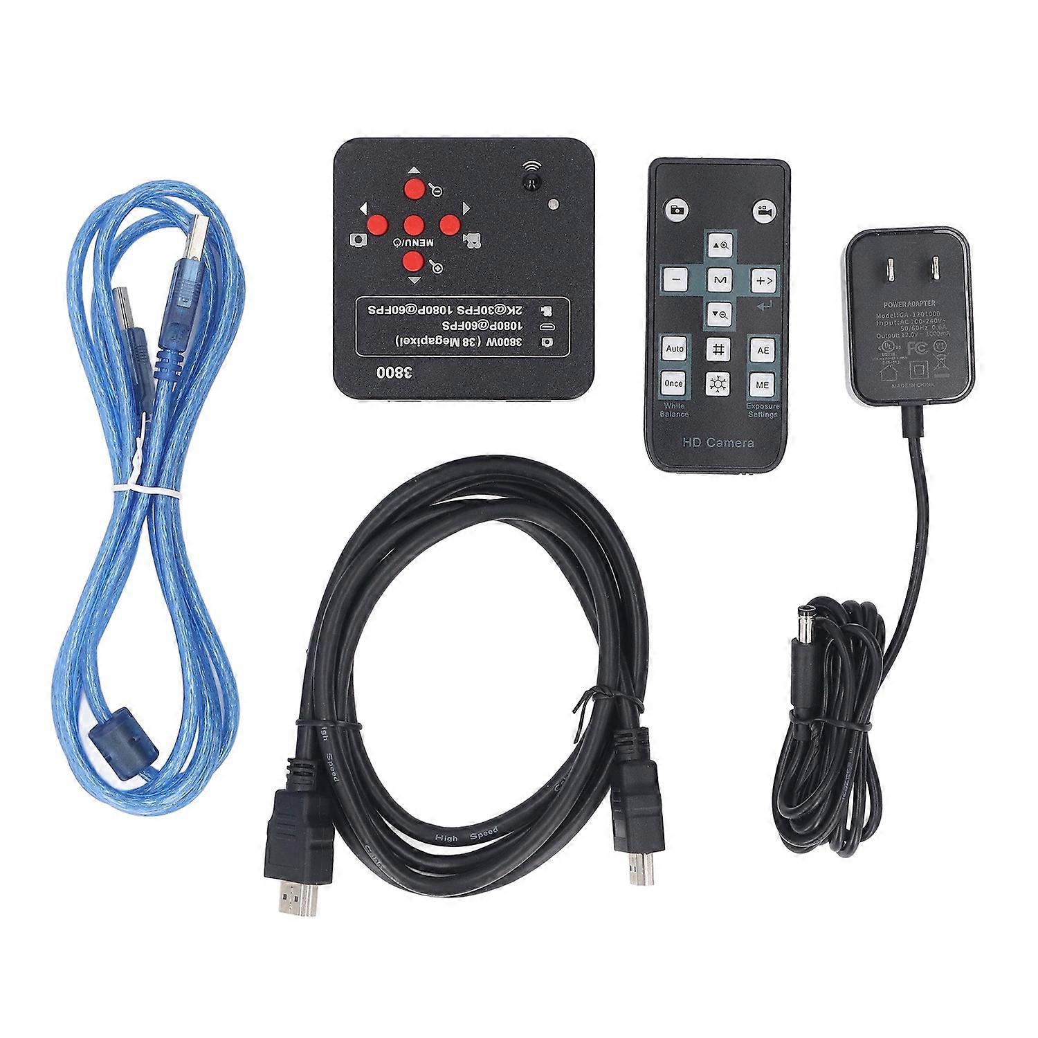 Microscope Camera 38MP 2K High Definition Multimedia Interface USB Industrial Digital Video Microsco