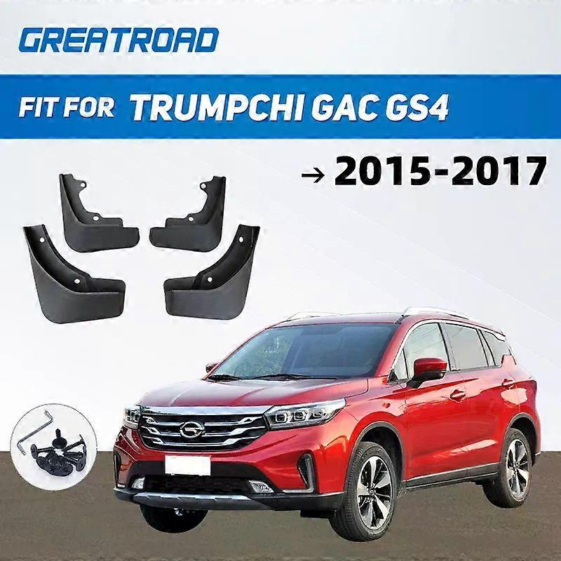 Car Styling For Trumpchi GAC GS4 2015 - 2017 2016 ABS Car Mud Flaps Splash Guard Mudguards MudFlaps Front Rear Fender Auto Acces