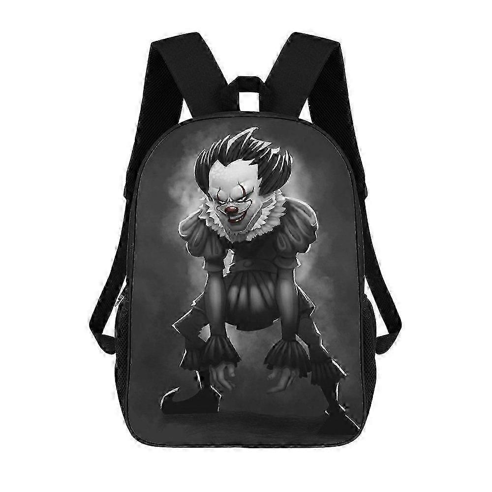 i311 إنه مخيف Pennywise حقيبة ظهر عارضة حقيبة مدرسية حقيبة ظهر كتف متعددة الأغراض حقيبة كمبيوتر محمول للأطفال في سن المراهقة الكبار ffrr31