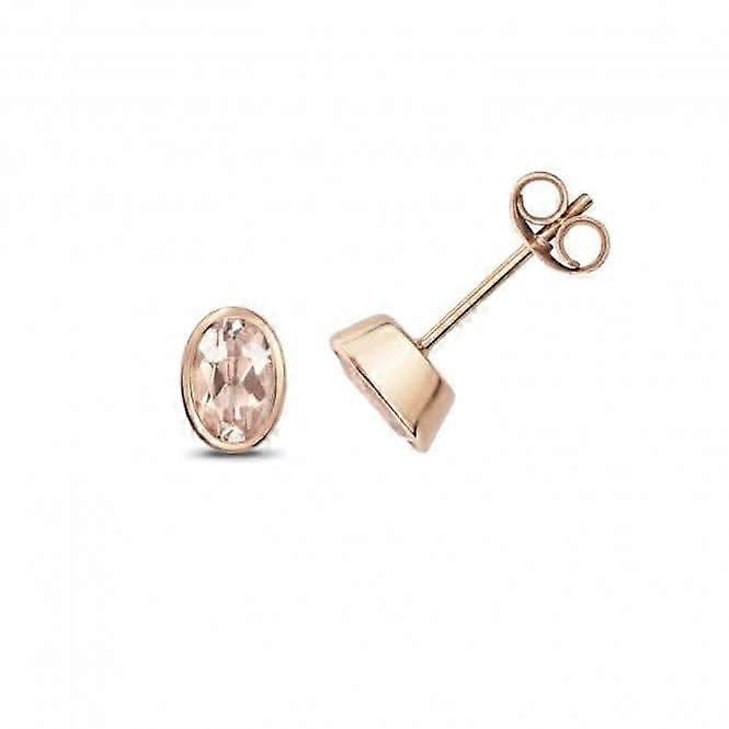 Morganite Stud Oval Earrings ED283RM