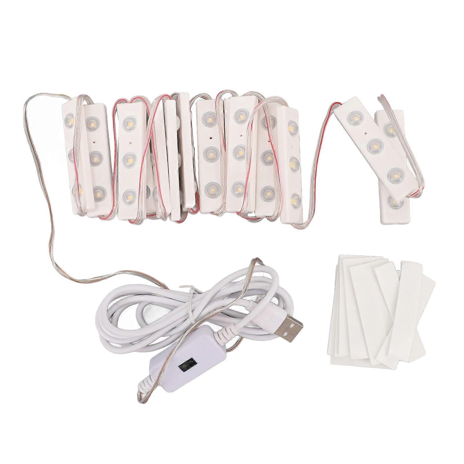 Mirror Lights LED Energy Saving Sensor USB Stepless Dimming Makeup Mirror Lights Strip for Dressing Table