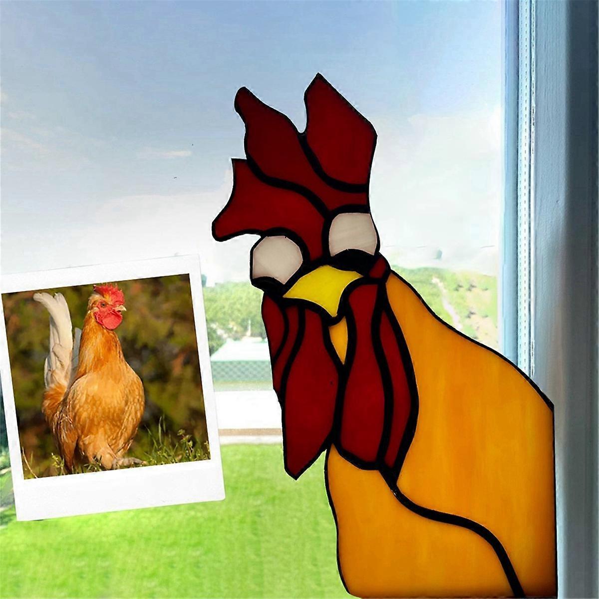 Rooster Acrylic Window Hanging,for Window, Perfect Rooster Decor B