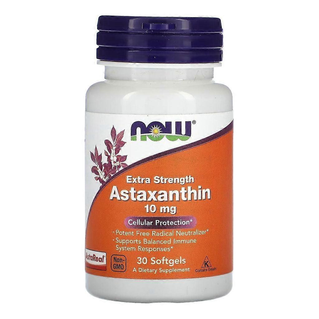 NOW Foods Astaxanthin Extra Strength 10mg Softgels 30