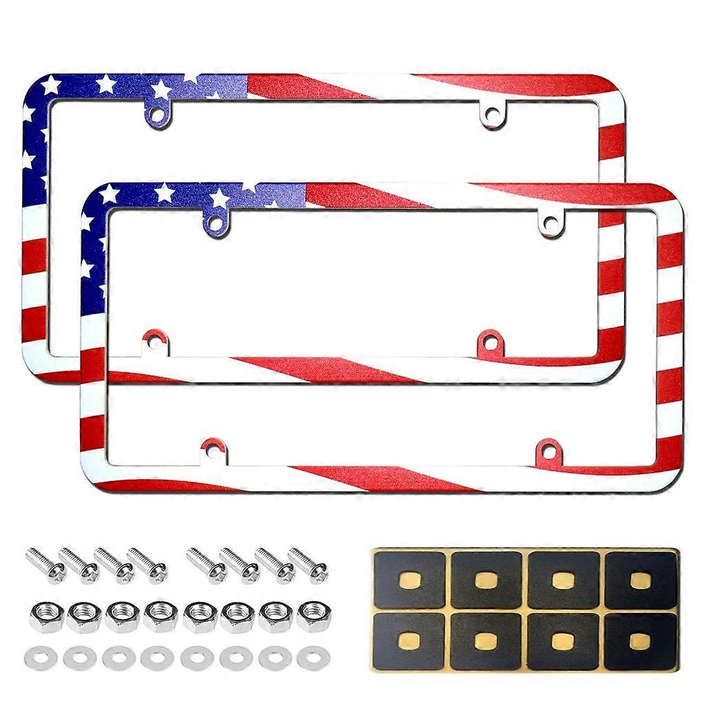 1 Pair Number Plate Bracket Holder Replacement Cover with Screw