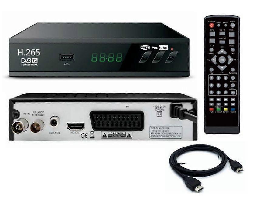 DVB T2 HEVC 265 Digital TV Tuner DVB-T2 265 1080P HD Decoder USB Terrestrial TV Receiver EPG Set Top Box,EU Plug