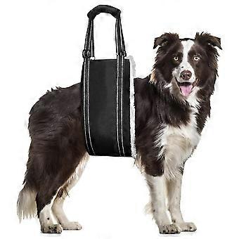 Dog Lift Chest Carrier for Large Dogs Back Leg Support, Curved Plush Lining Dog Sling Carrier, Adjustable Dog Support Chest Carrier Helps Seniors,