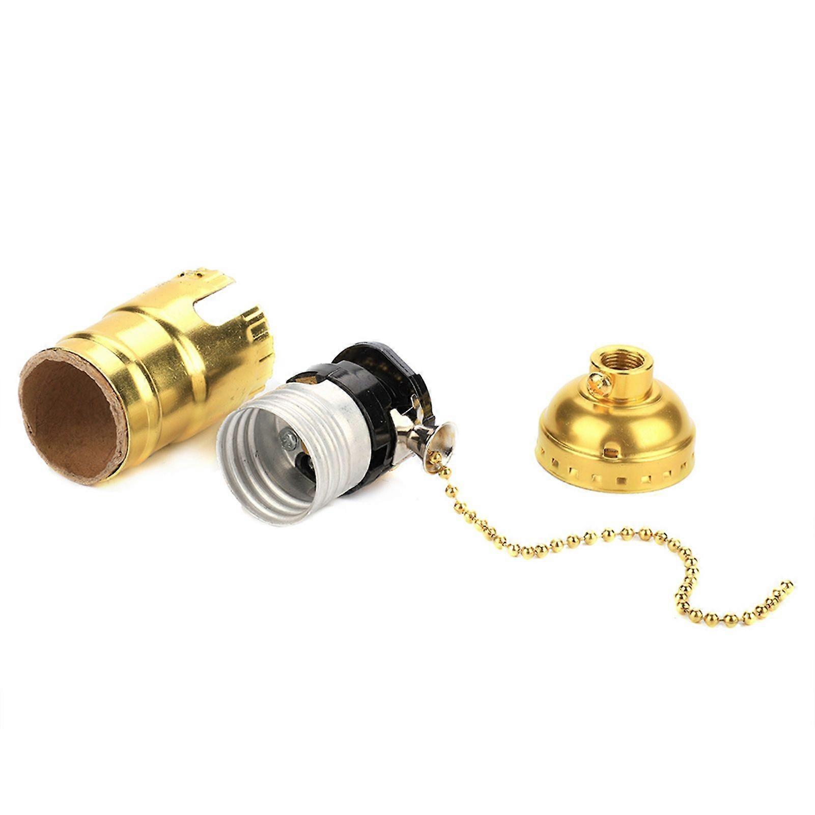 Vintage E27 Light Socket with Pull Chain for Desk Lamp Lighting