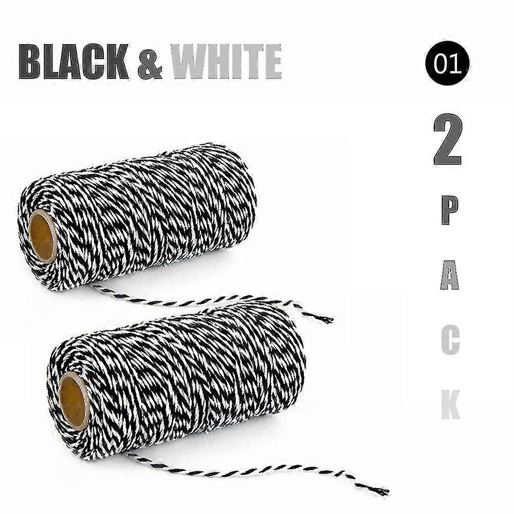 Sfoară de Crăciun 2mm X 100m bumbac String Xmas Ambalaj Kit, cadou de ambalare