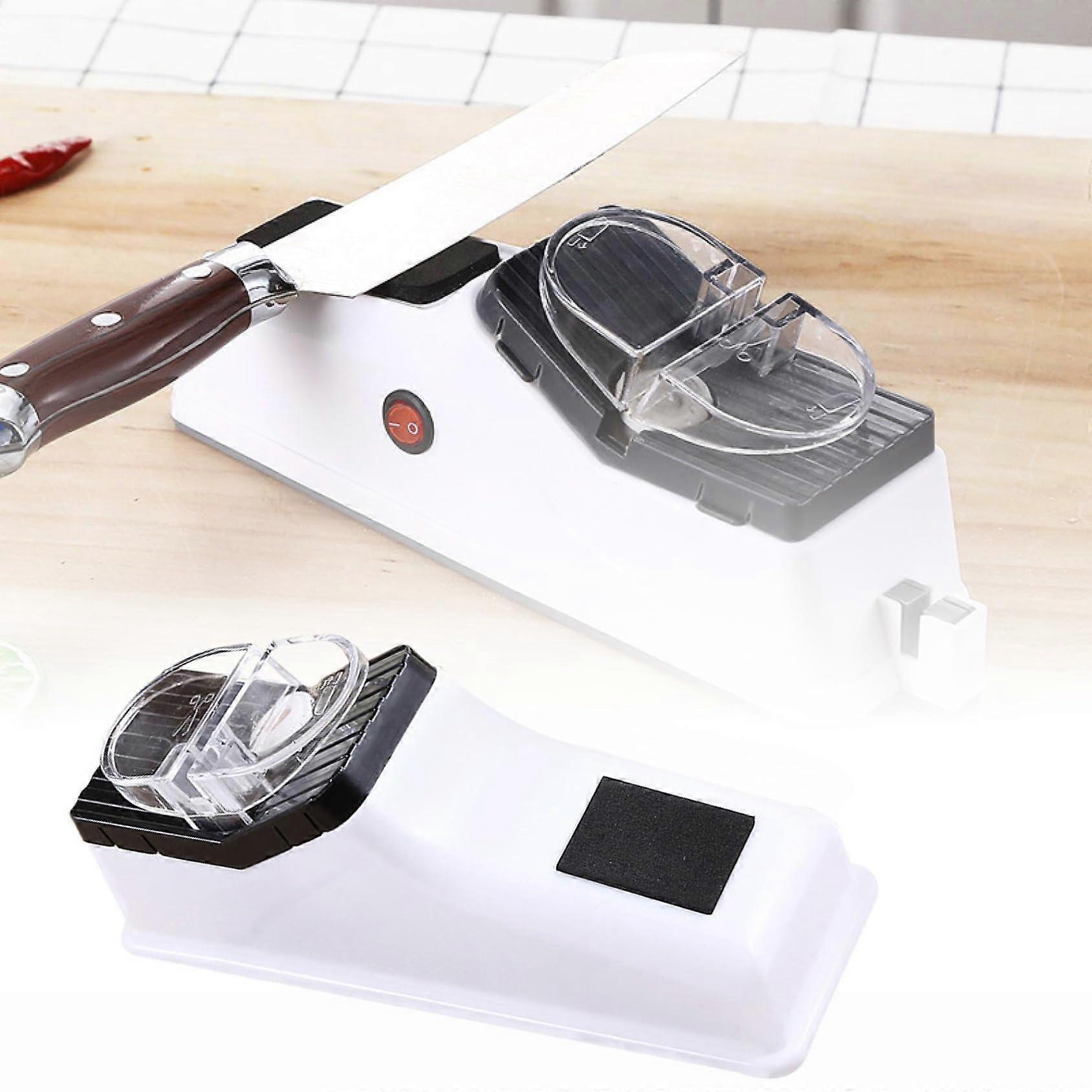 Electric Knife Sharpener with Protective Cover, 5Second Sharp Edge for Home and Kitchen Use