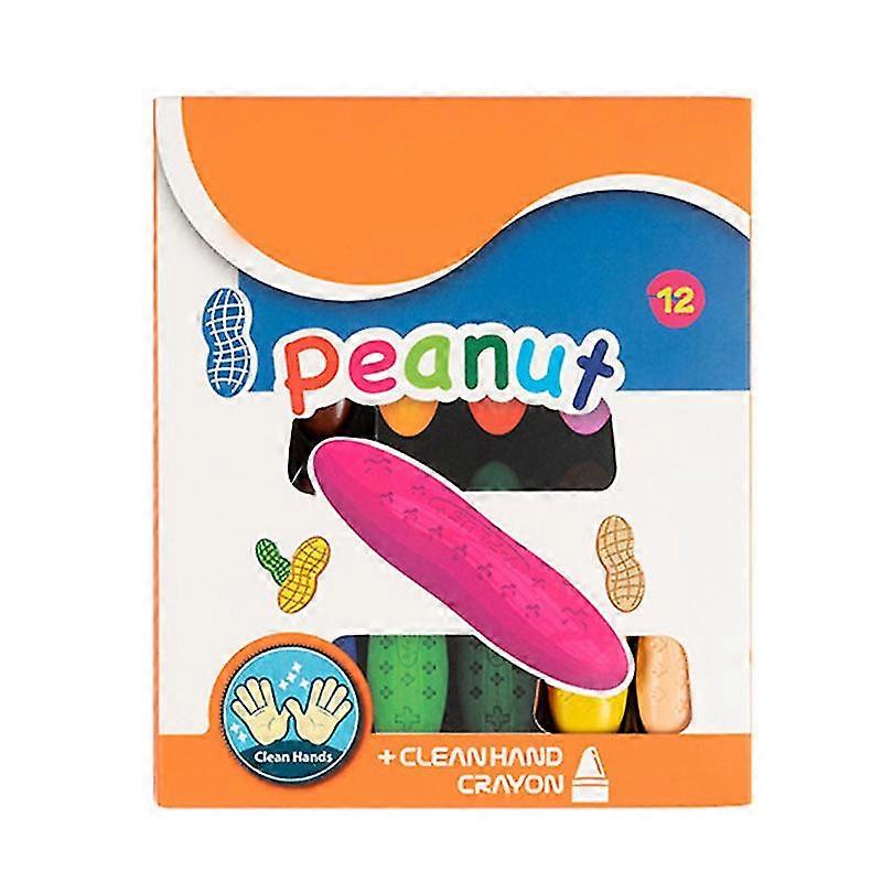 12/24/36 Colors Peanut Crayons Markers Not Dirty Hand Washable Children Toy Painting