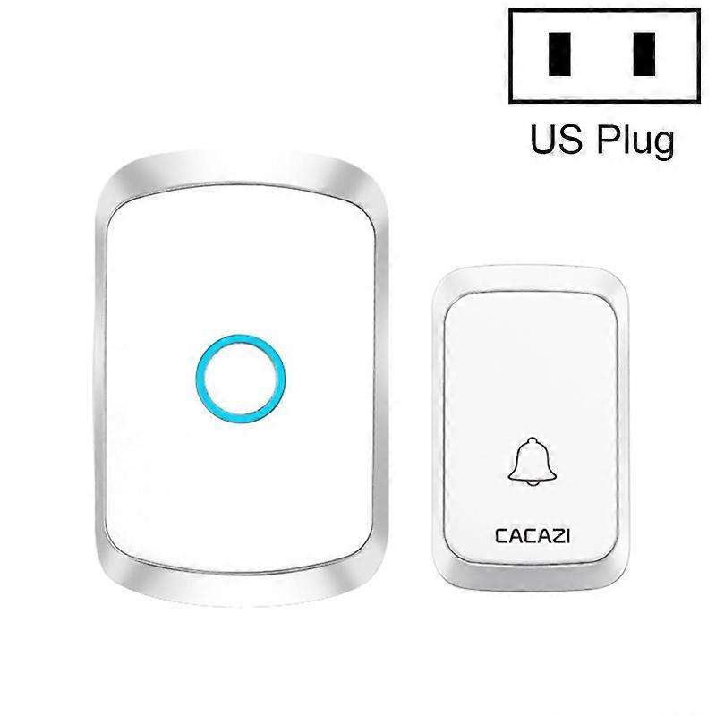 CACAZI A50 1 For 1 Wireless Music Doorbell without Battery, Plug:US Plug