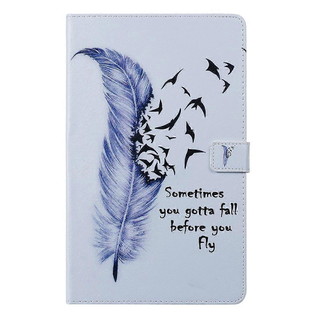 For Galaxy Tab A 10.1 (2019) 3D Colored Drawing Horizontal Flip Leather Case with Holder & Card Slots & Wallet(Cityscape)