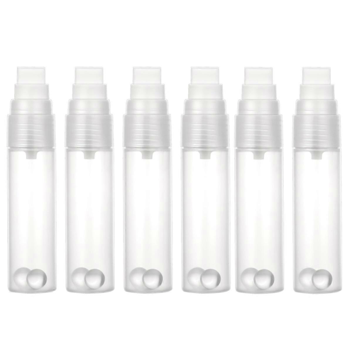 6Pack Paint Pens Empty Refillable Markers Flat Head Graffiti Markers