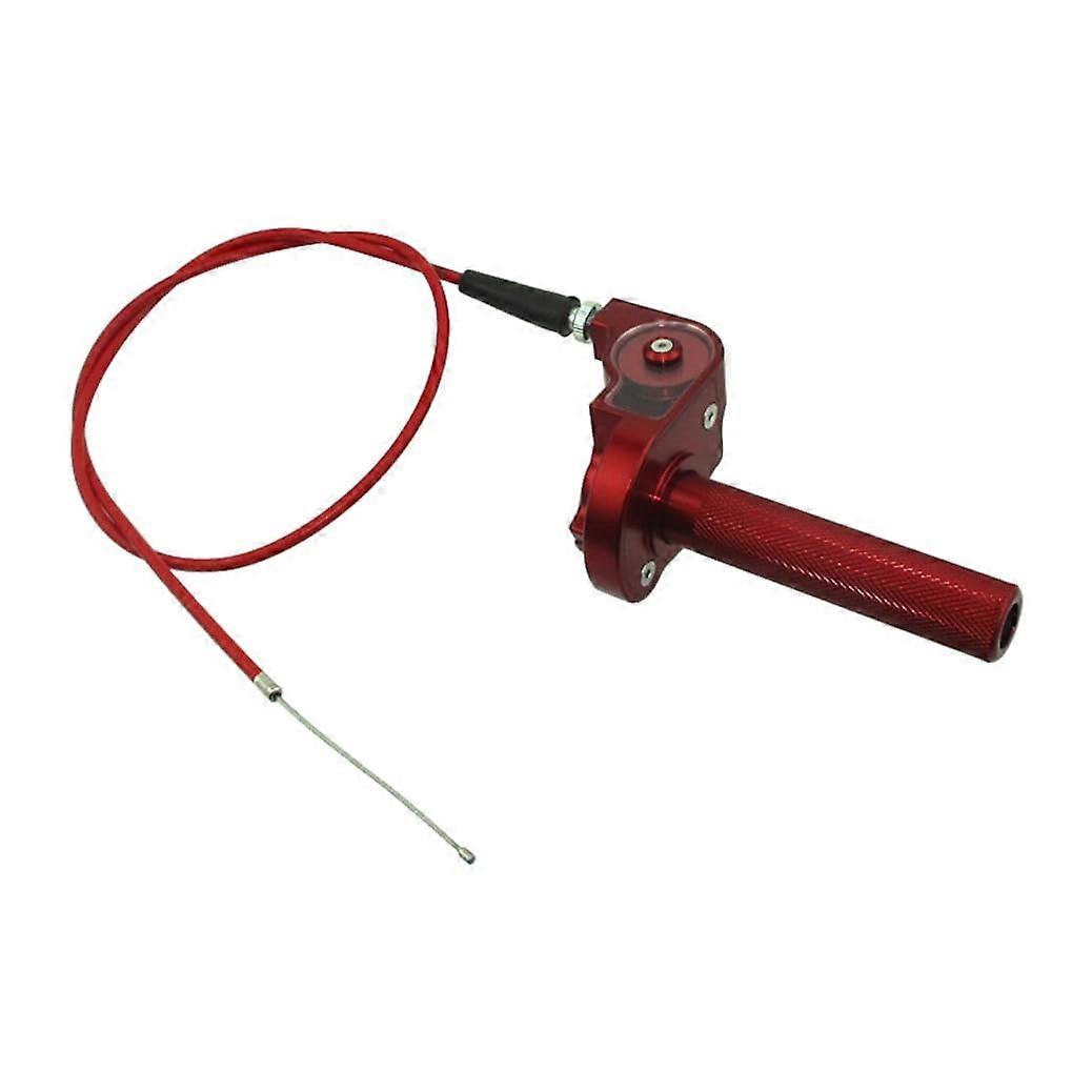 Alloy Twist Throttle Cable Assembly for XR50 CRF50 KLX110 TTR SSR YCF Pro Thumpstar Dirt Bikes Red Color