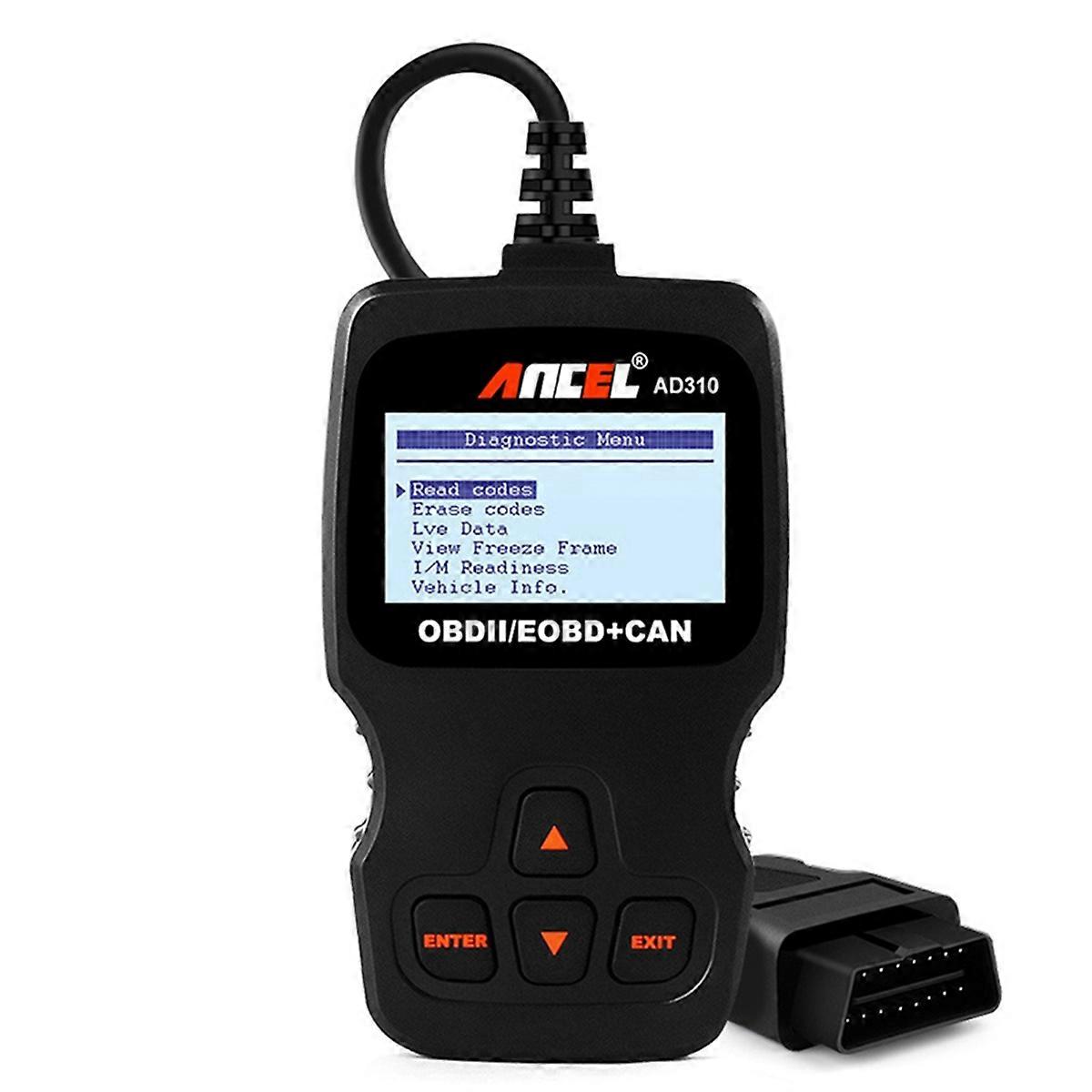 AD310 Car Emgine OBD Ll Scanner Decoder /EOBD+CAN Car Diagnostic Tool Plug and Play
